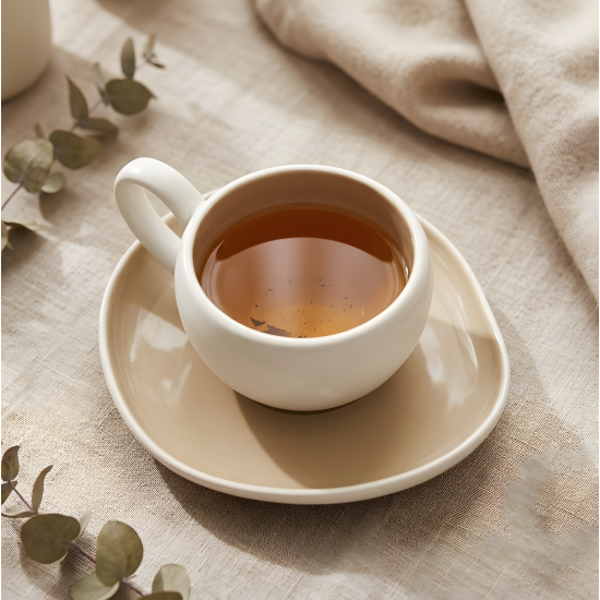 Tea Cup and Saucer Set - 6 Pcs